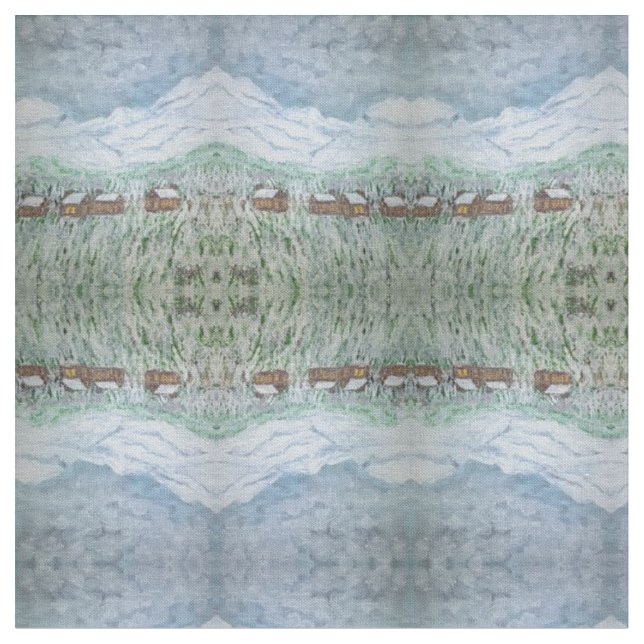 Bergbyn Tyg (Närbild)