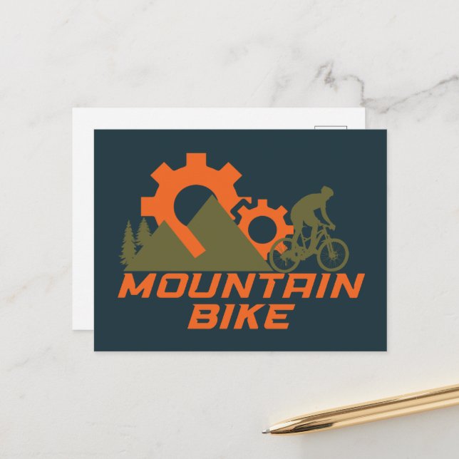 Bergcykel Helg Vykort (Fram/Back In Situ)