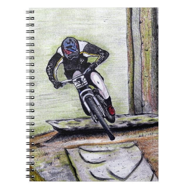 Bergcykel Llandegla mtb bmx Anteckningsbok (Framsidan)
