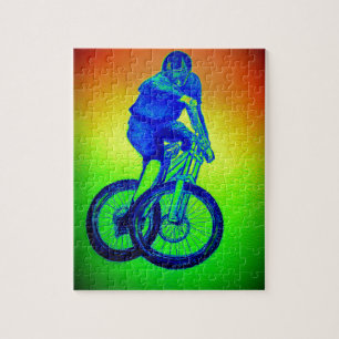 Bergcykel Llandegla mtb bmx Jigszle Puzzle Pussel
