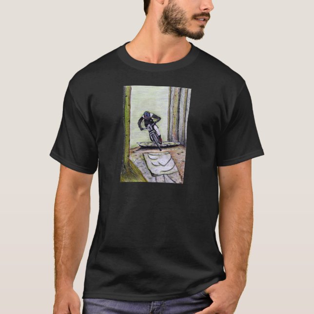 Bergcykel Llandegla mtb bmx T Shirt (Framsida)