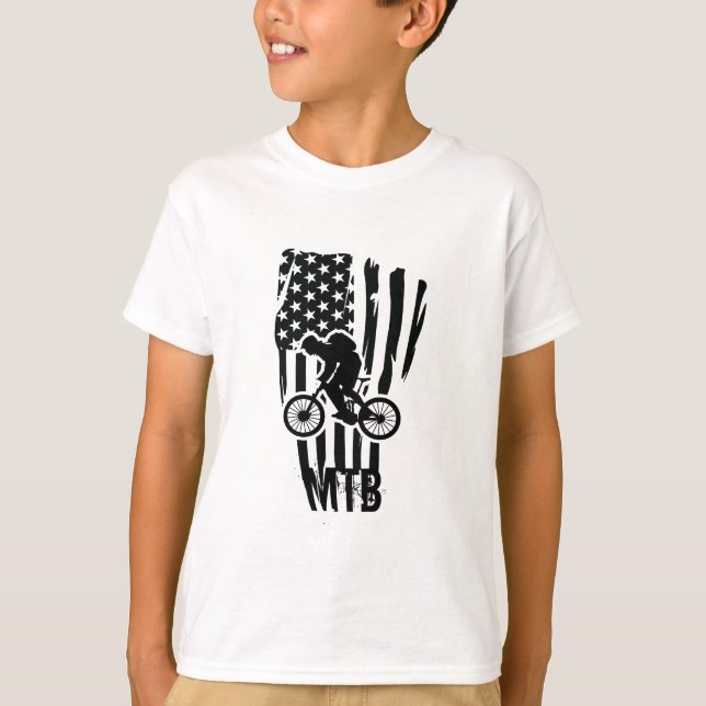 Bergcykelmtb-rider T Shirt (Framsida)