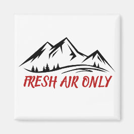 Bergdekal Minimalistisk Utomhusdesign Magnet