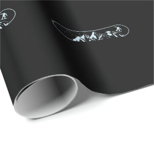 Berge auf dem Snowboard Presentpapper