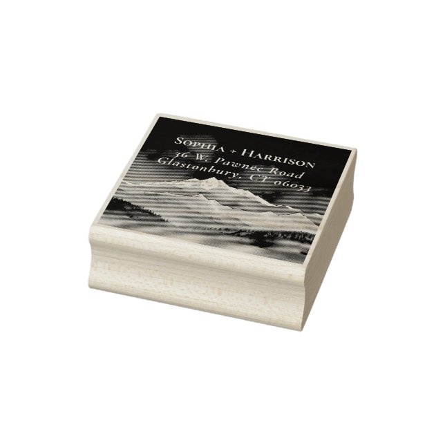 Bergen Äventyr Begins Bröllop Returadress Stämpel (Stämpel)