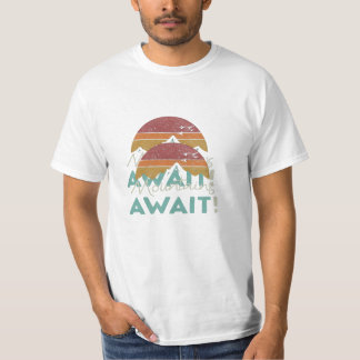 "Bergen Await" i multifärgaden. T Shirt