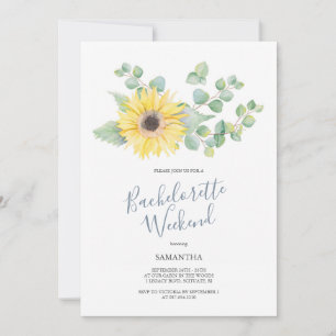 Bergen Bachelorette Party Watercolor Solros