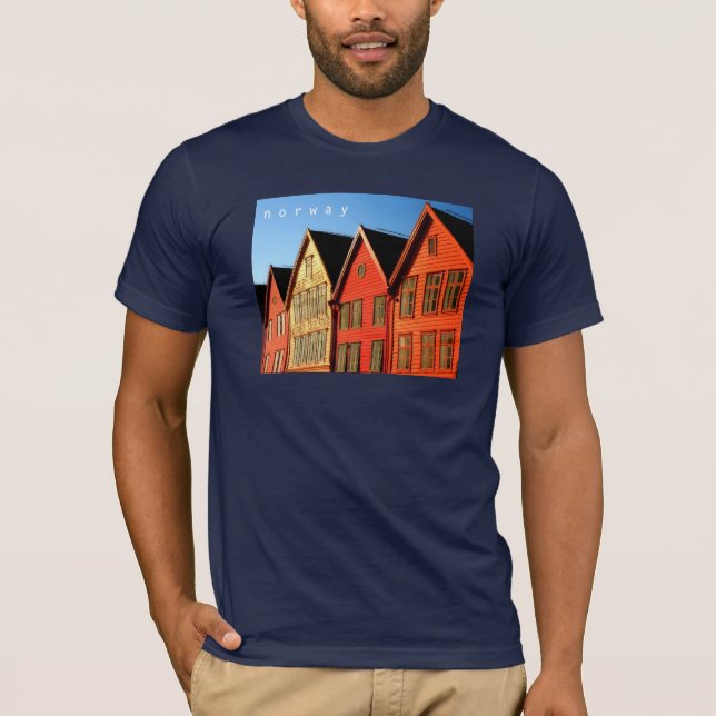 Bergen Bryggen T Shirt (Framsida)