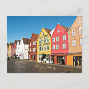Bergen, butiker för Norge och butikskort Vykort