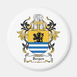 Bergen familjvapensköld magnet