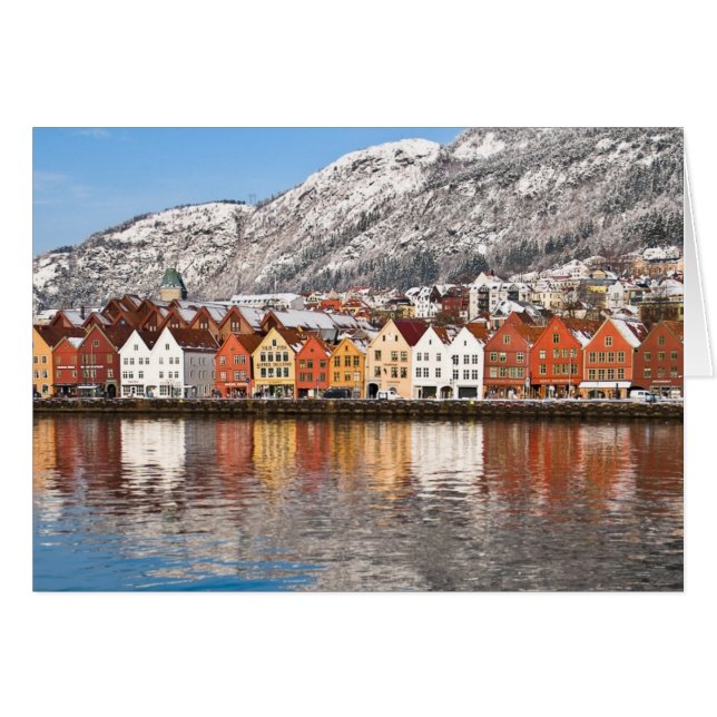 Bergen Hälsningskort (Framsidan Horizontal)