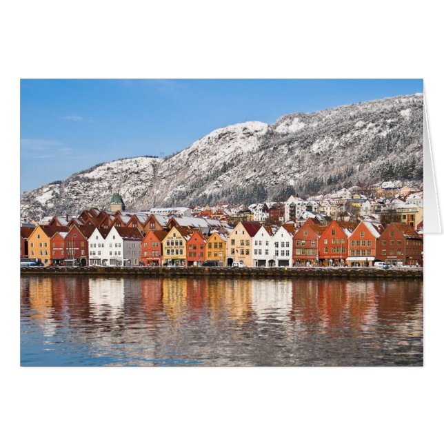 Bergen Hälsningskort (Framsidan Horizontal)
