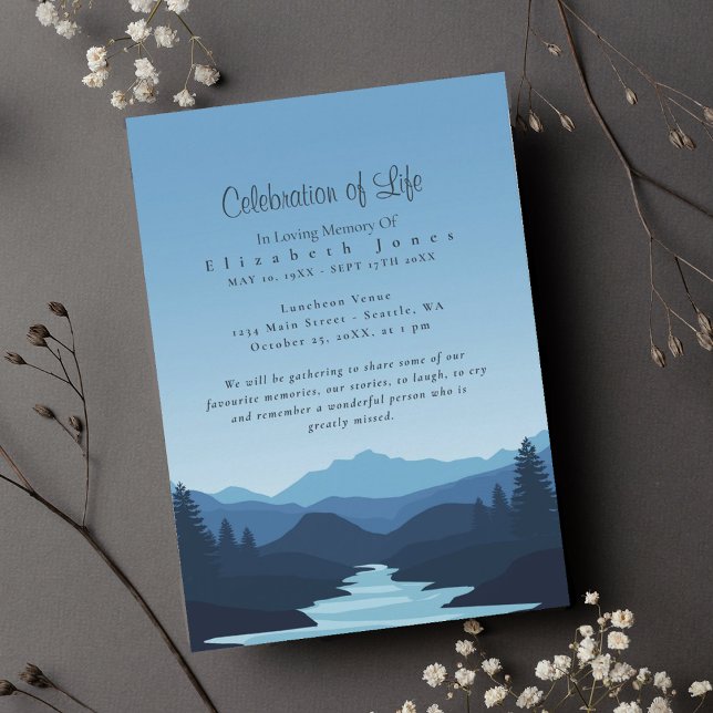 Bergen i Dusk Firande i Life Funeral (Skapare uppladdad)