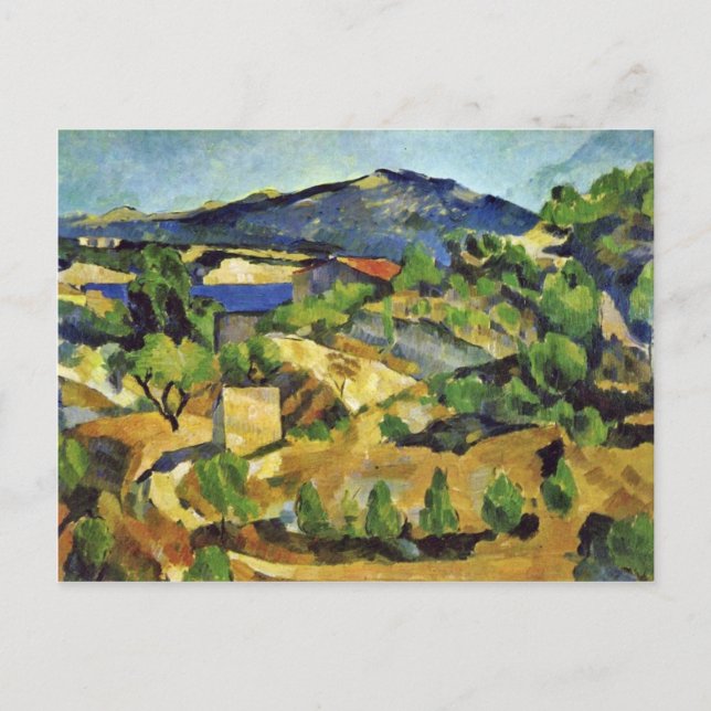 Bergen i Franskens provence av Paul Cézanne Vykort (Framsida)
