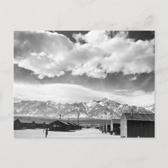 Bergen i Manzanar, 1943 Vykort (Framsida)