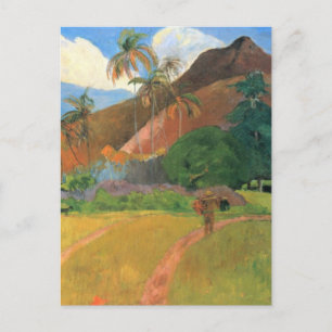 Bergen i Tahiti - Paul Gauguin Vykort