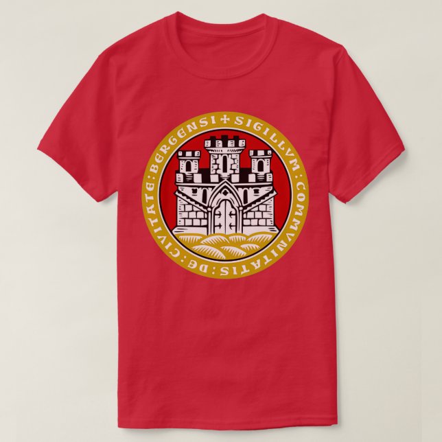 Bergen Jackar Arm Norge T Shirt (Design framsida)