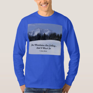 Bergen kallar manar långärmadutslagsplatsen t-shirt