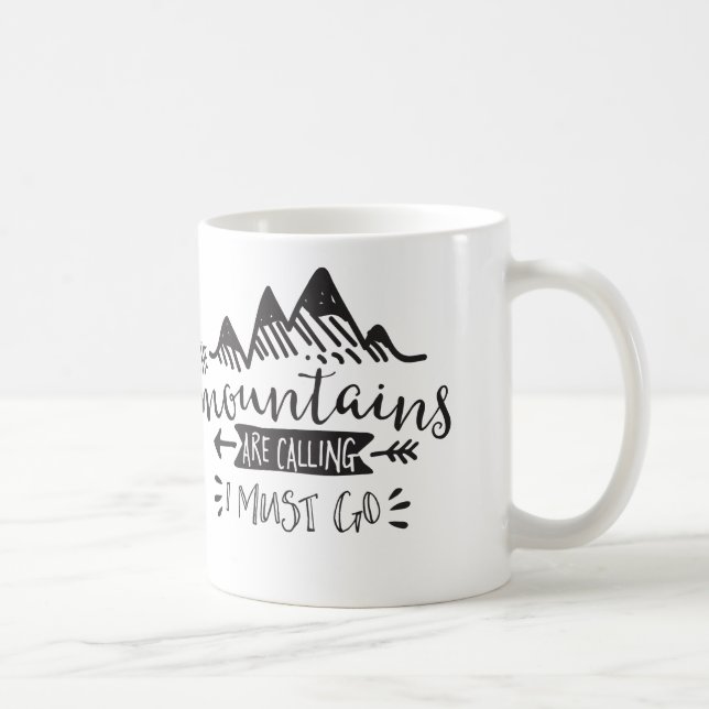 Bergen kallar, mig måste gå muggen kaffemugg (Höger)