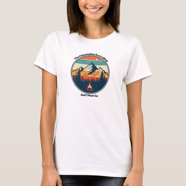 Bergen kallar och jag måste gå t shirt (Framsida)