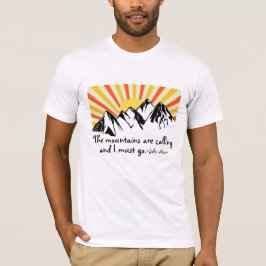 Bergen kallar Retro Sunrise T Shirt