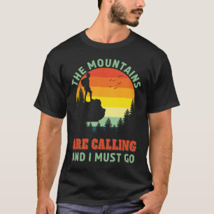 Bergen kallar sig för att hysa Hiker utomhus T Shirt