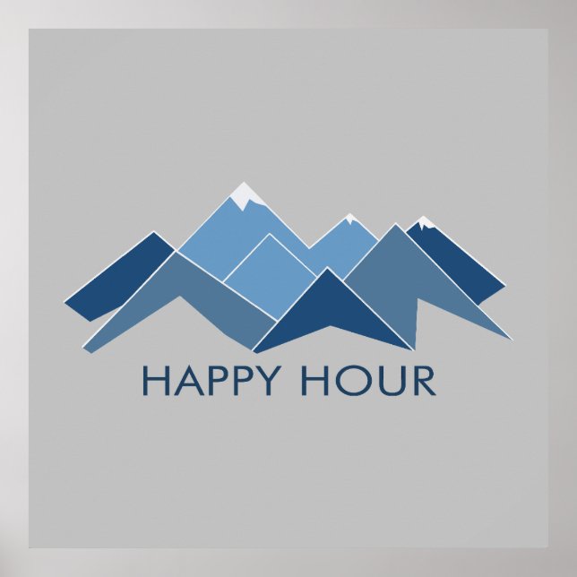 Bergen Lycklig Hour Poster (Framsidan)