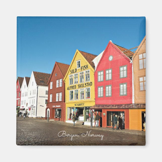 Bergen, Norgar och butiker. Magnet (Framsidan)