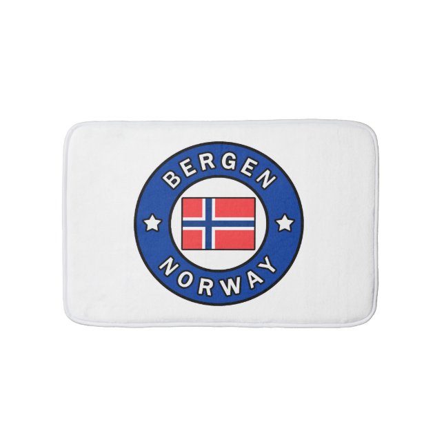 Bergen Norge Badrumsmatta (Framsidan)