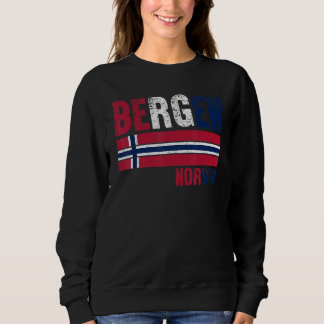 Bergen Norge Flagga Nordmen Män Kvinnor Barn T Shirt