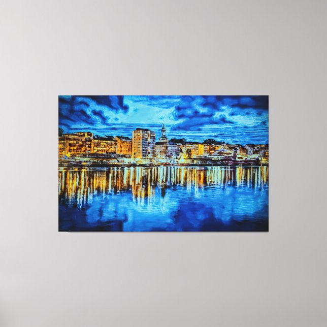 BERGEN - NORGE - GATEWAY TO THE FJORDS CANVASTRYCK (Framsida)