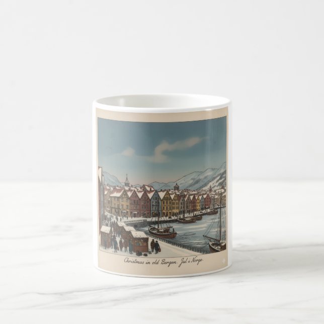 Bergen, Norge jul kaffemugg (Center)