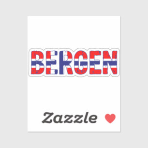 Bergen Norge Klistermärken