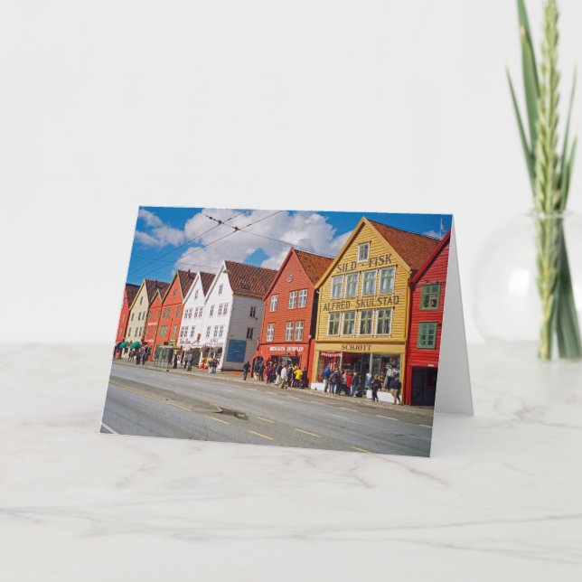 Bergen, Norge Kort (Framsida)