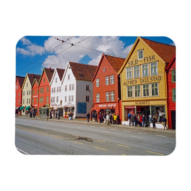 Bergen, Norge Magnet (Horisontell)