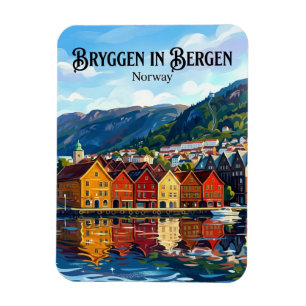 Bergen Norge Magnet