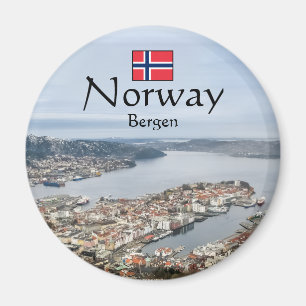 Bergen Norge Magnet