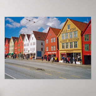 Bergen, Norge Poster