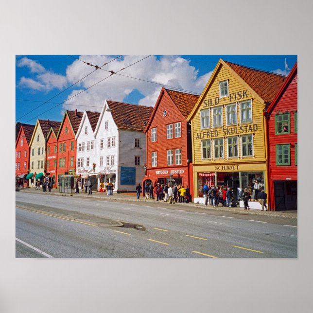 Bergen, Norge Poster (Framsidan)