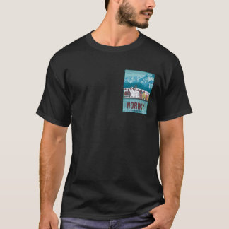 Bergen Norge Resa Affisch T Shirt