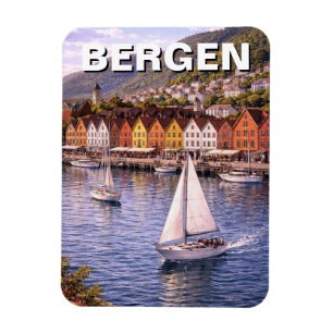 Bergen Norge Resa Magnet