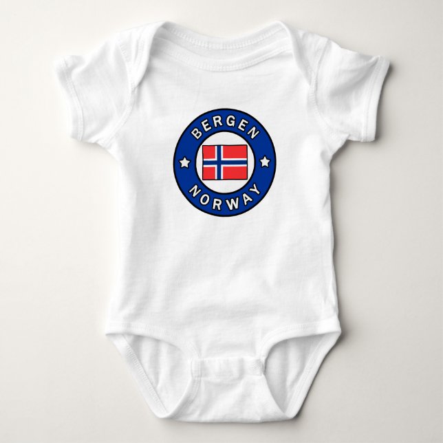 Bergen Norge Tee Shirt (Framsida)