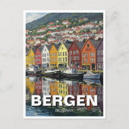 Bergen Norge Travel Vykort