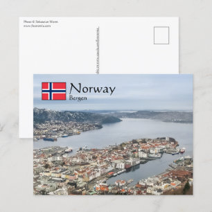 Bergen Norge Vykort