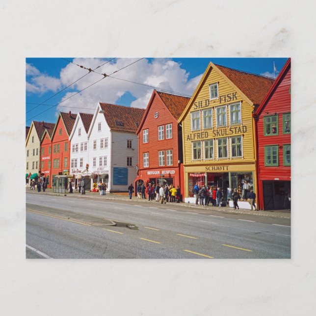 Bergen, Norge Vykort (Framsida)