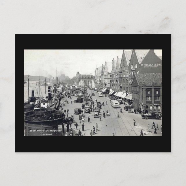 Bergen, Norge Vykort (Framsida)