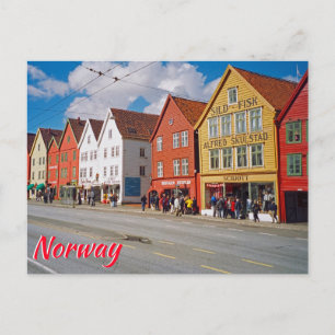Bergen, Norge Vykort