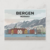 Bergen, Norge vykort