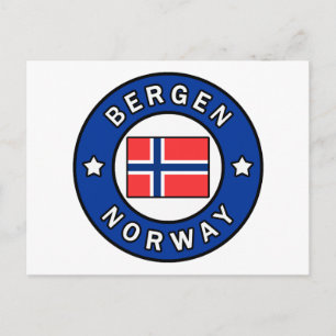 Bergen Norge Vykort