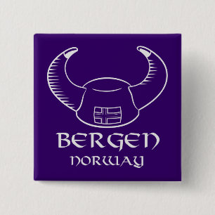 Bergen norgeViking hatt Knapp